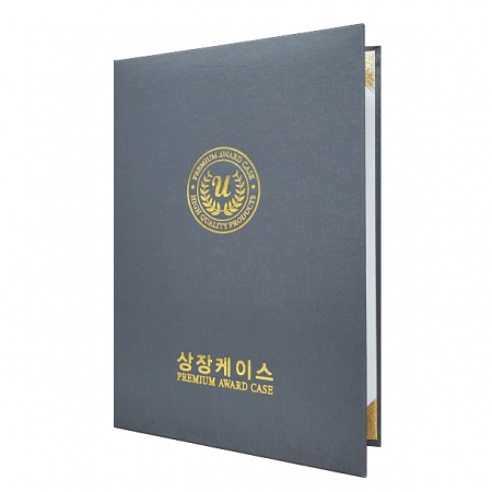 스트라이프 회색 상장케이스 A4사이즈 HO #3