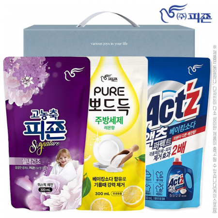 피죤 리치퍼퓸 섬유유연제 + 뽀드득 주방세제 + 액츠 액체세제 (3종) #2