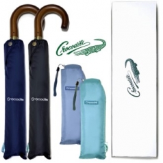 크로커다일 2단 곡자 우산 + 3단 슬림 사각 우산세트 (2p)