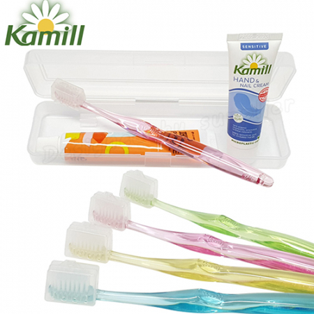 카밀핸드크림 M케이스 치과용 크리스탈캡 페리오 칫솔치약세트 #4