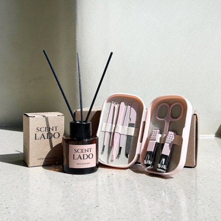 [센트라도] 미니 디퓨저 50ml + 파스텔 손톱깍이 8P 세트 #3