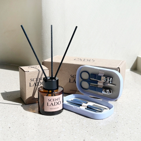 [센트라도] 미니 디퓨저 50ml + 파스텔 손톱깍이 8P 세트 #2