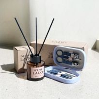 [센트라도] 미니 디퓨저 50ml + 파스텔 손톱깍이 8P 세트