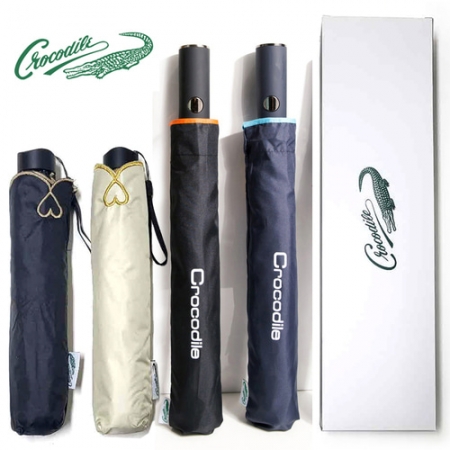 크로커다일 2단 우산 + 3단 슬림 하트 자수 우산세트 (2p) #2