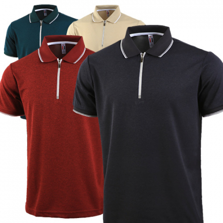 카치온 지퍼 카라 반팔티 4종 #2