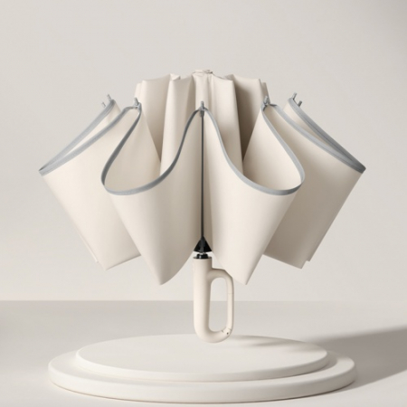 버클형 UV차단 거꾸로 3단 자동우산 야광우산 #4