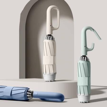 버클형 UV차단 거꾸로 3단 자동우산 야광우산 #5