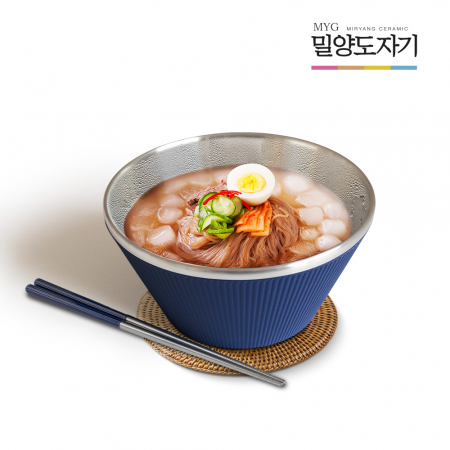 밀양도자기 피오르 스틸 면기 4P #3