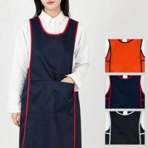 폴라인 원피스형 앞치마, 남자 여자 앞치마