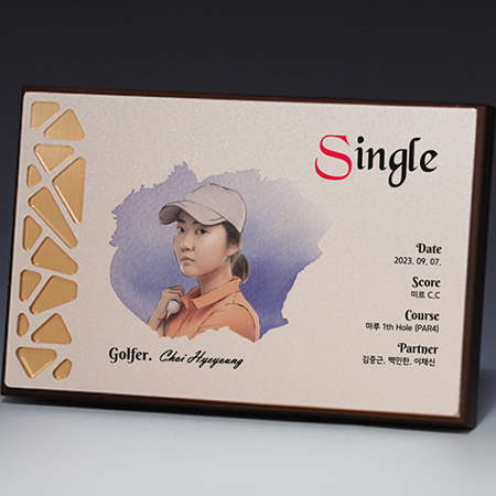 액자 인물화 알루미늄 상패 트로피 S8A014-12 #2