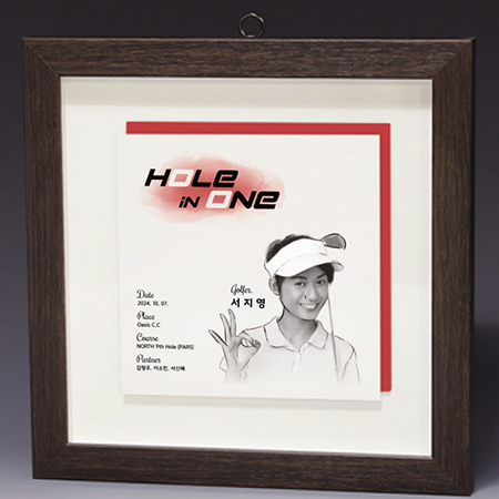 액자 인물화 알루미늄 상패 트로피 S8A009 #3