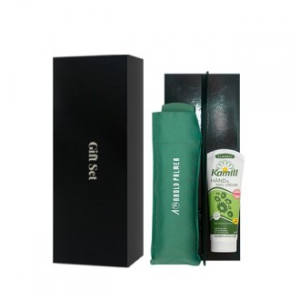 아놀드파마 3단 슬림 사각 파스텔 암막 수동 우양산 & 카밀 핸드크림 세트 (0186092)