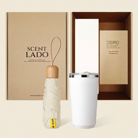 센트라도 캡슐우드 5단 우양산 +로하스 텀블러 500ml 세트 #3