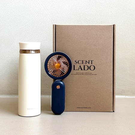 센트라도 미니넥밴드 선풍기+락앤락 뉴 페더라이트링 텀블러 세트 #2