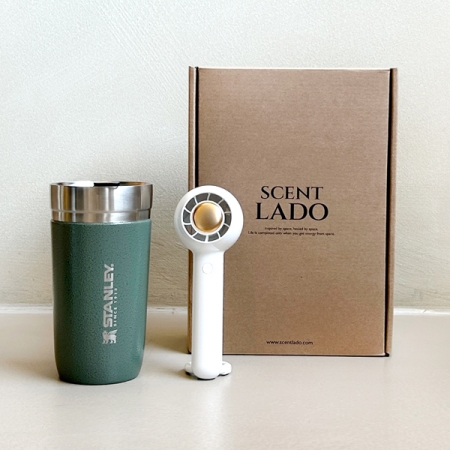 센트라도 미니링 핸디선풍기+스탠리 고진공 텀블러 세트 #2