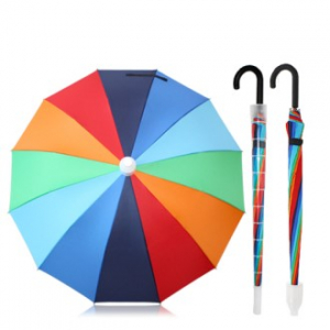 60 무지개 자바라 빗물받이 곡자 장우산