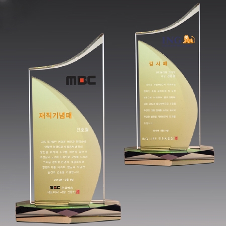 크리스탈 상패 기념패 S8A051-45 #2
