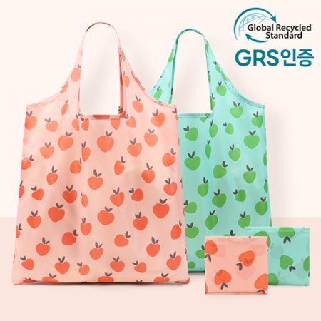 복숭아패턴장바구니 #2