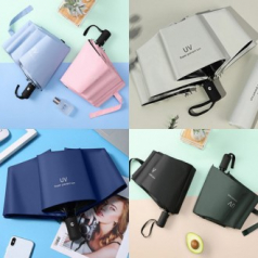 3단 자동 우산 UV 양산 UV 우산 접이식 우산 휴대용 우산