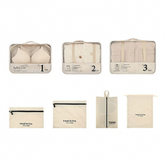 컬러 펄 여행용파우치 7종세트