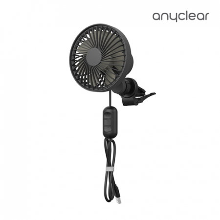애니클리어 USB 차량용 무드등 자동회전 선풍 #3