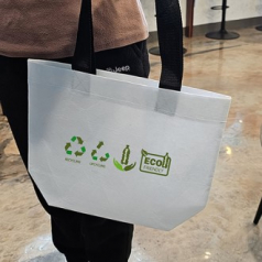 친환경 리유저블 백 R-PET 소형 38X30X13cm // 주문제작가능