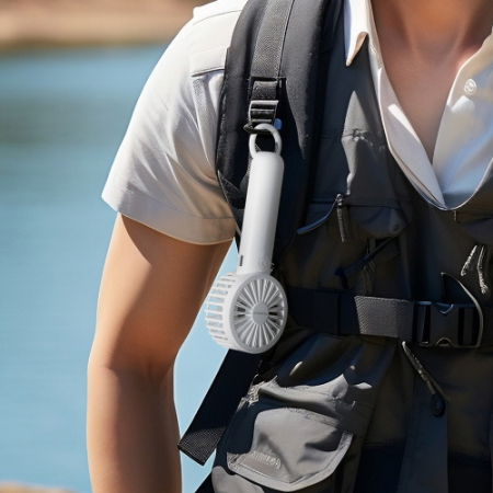 플레오맥스 거치형 키링 미니 휴대용 선풍기 1200mAh #7