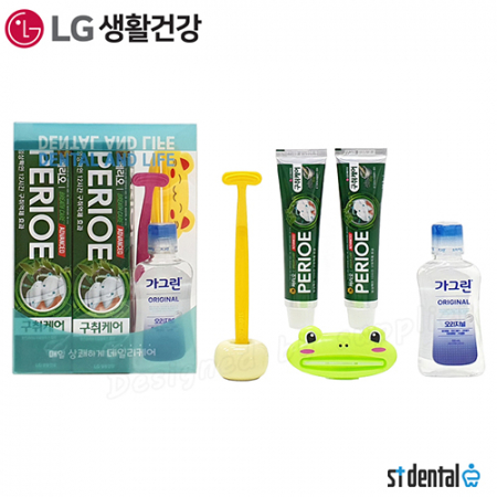 페리오치약 100g 2p 덴탈3호 가그린100ml 혀클리너 선물세트 #2