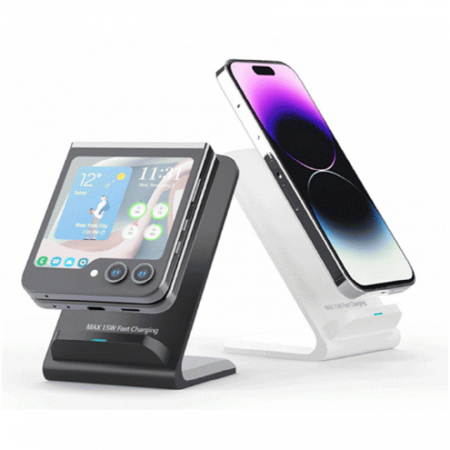 J84 어반위즈 15W 듀얼코일 급속 무선 충전 거치대 인쇄 무료 #2