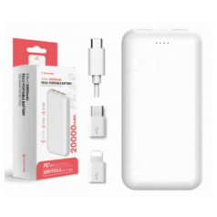 J80 어반위즈 2포트 PD 3.0 포테이블 듀얼젠더 20000mAh보조배터리 인쇄무료