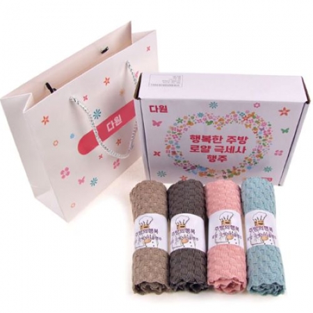 타올 극세사 와플행주 4P #2