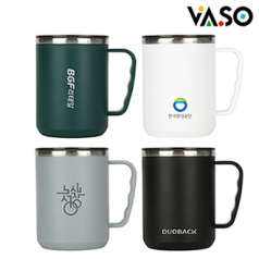 바쏘 아워 스텐 이중구조 머그 450ml