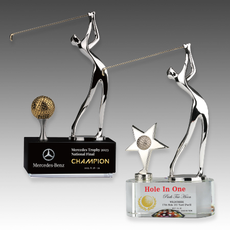 메탈 크리스탈 골프 트로피 S8A102-1246 #2