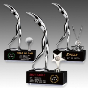 메탈 크리스탈 골프 트로피 S8A100-123