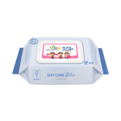 데이케어 블루 생분해 물티슈 20매 (엠보)캡 FSC원단