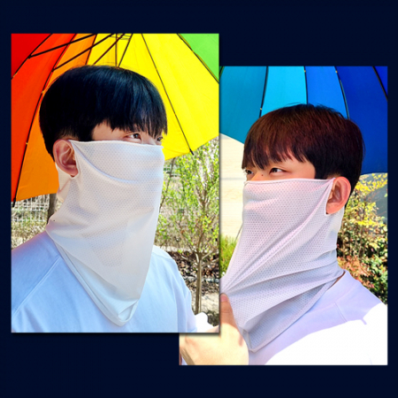 [더구디스] 귀걸이형 (단색) 멀티 스카프 부분 칼라인쇄 #2