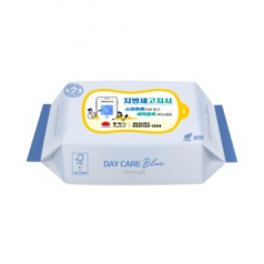 데이케어 블루 생분해 물티슈 20매엠보 FSC인증 녹색비닐인증