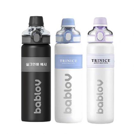 바블로브 보온보냉 원터치 빨대 스텐텀블러 650ml #4