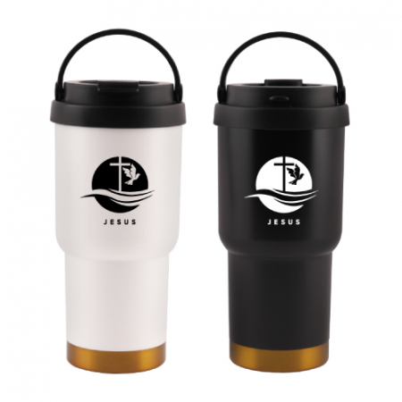 JESUS 이중 스텐 핸들 텀블러 500ml #2