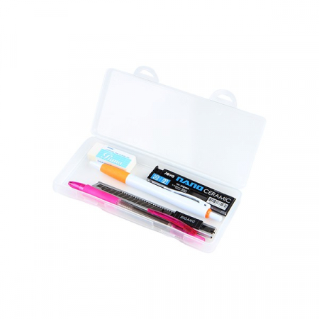 해피 문구세트 6종 [PP케이스 수입볼펜 수입샤프 칼 샤프심 지우개] 902 #3