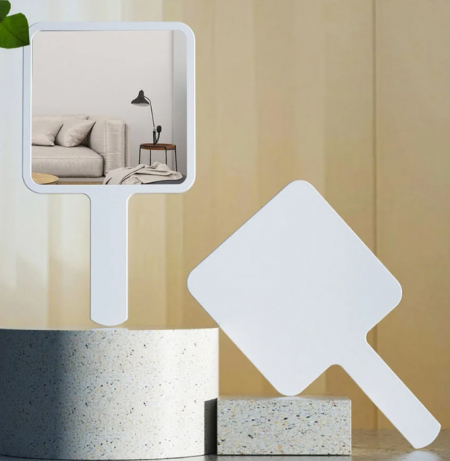 사각 라운딩 보보거울, 손거울 사각거울 손잡이거울 휴대용거울 #4