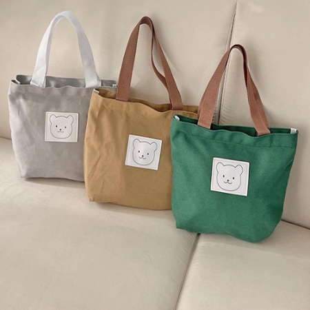 미니베어 휴대용 데일리가방 캔버스백 에코백 토트백 #2