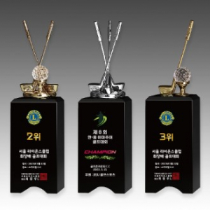 메탈 크리스탈 골프 트로피 S8A119
