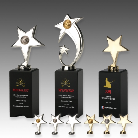 메탈 크리스탈 골프 트로피 S8A118 #2