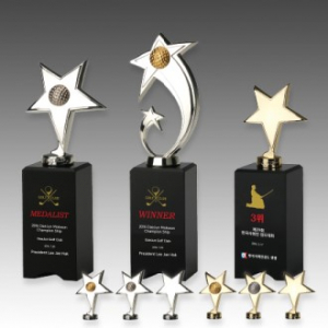 메탈 크리스탈 골프 트로피 S8A118