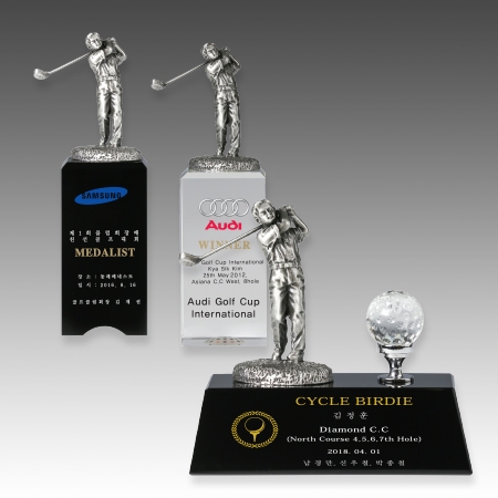 메탈 크리스탈 골프 트로피 S8A117-456 #2