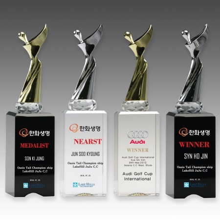 메탈 크리스탈 골프 트로피 S8A116-1234 #2