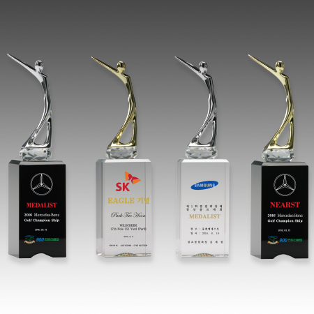 메탈 크리스탈 골프 트로피 S8A114-3456 #2