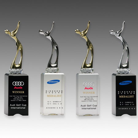 메탈 크리스탈 골프 트로피 S8A113-3456 #2