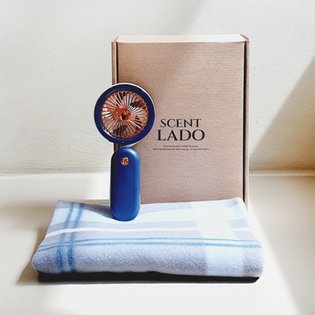 센트라도 패턴 담요+미니넥밴드 선풍기 세트 #2